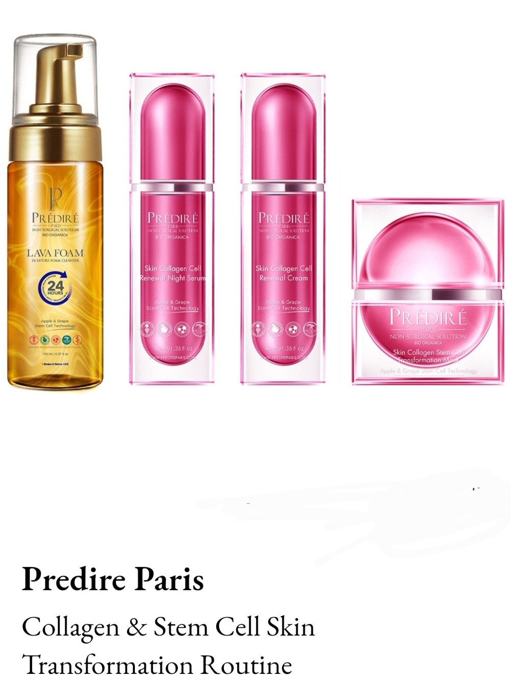 Prédiré Paris Collagen & Stem Cell Skin Transformation Set — Pink